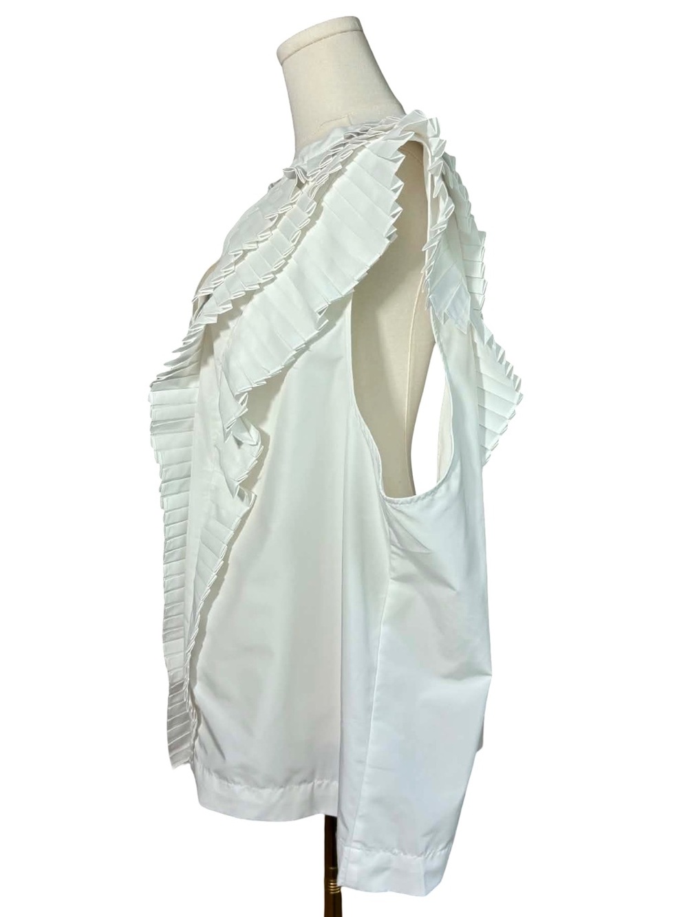 Anthropologie Maeve Sleeveless Ruffled Blouse - Picture 3 of 8